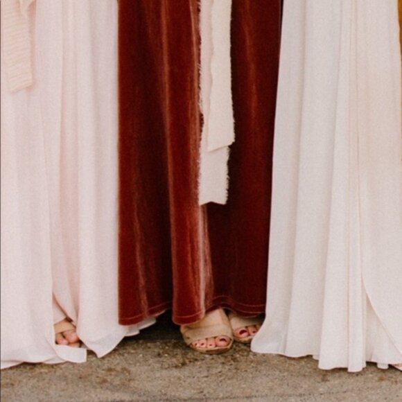 Jenny Yoo Velvet Andi Dress in Dusty Rose - Picture 6 of 10